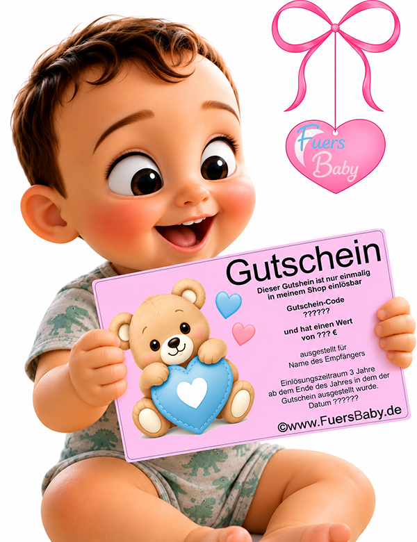 Geschenkgutscheine für Babys und Kinder