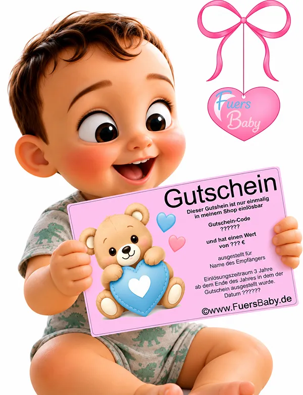 Geschenkgutscheine für Babys und Kinder