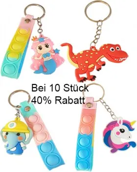 Auswahl verschiedene Schlüsselanhänger für Kinder