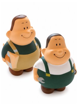 Bert Berufsfiguren als Zimmermann und Handwerker