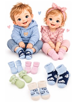 Babysöckchen in verschiedenen Farben