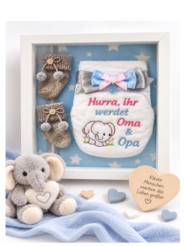 Ihr werdet Oma & Opa – personalisierte Überraschung zur Schwangerschaftsverkündung