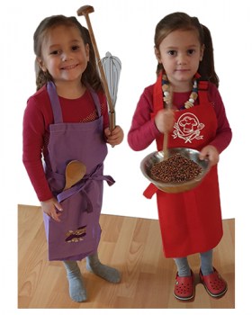 Kinderschürze mit Namen bestickt 4 Jahre