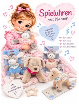 Spieluhren für Babys mit Namen – personalisierte Spieluhren als Geschenk zur Geburt und Taufe