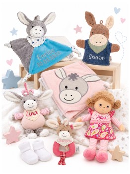 Sterntaler Figuren Kuscheltuch, Socken, Spieluhr, Badetuch und Waschhandschuh