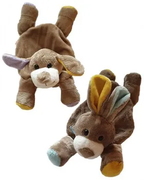 Waermetiere mit Traubenkernkissen gefuellt und personalisiert mit dem Namen ihres Lieblings