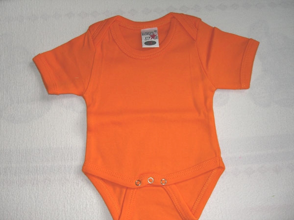 Baby Body Kurzarm orange