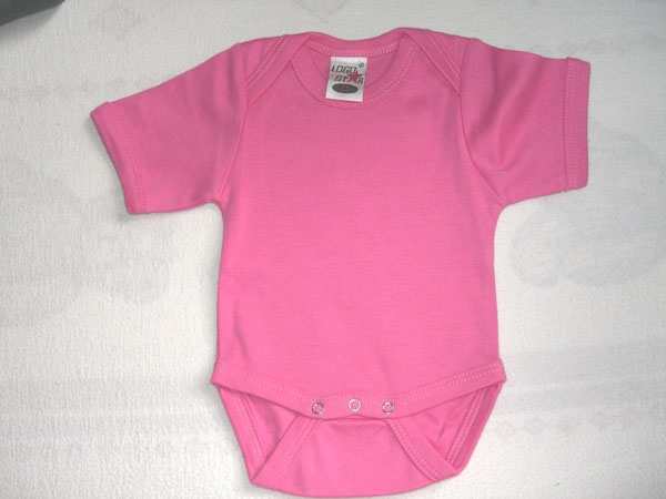 Baby Body Kurzarm pink