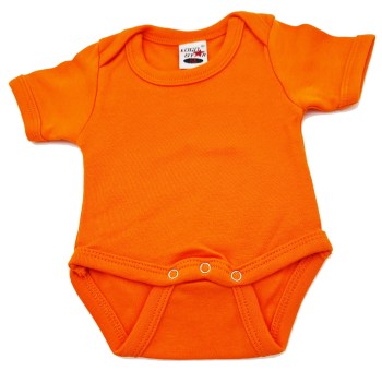 Baby Kurzarmbody in orange von Logo Star