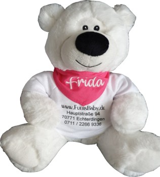 Teddybär zur Geburt mit Namen