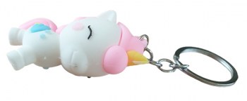 Einhorn Figur liegend mit Schlüsselring