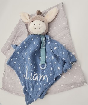 Geschenkset Träumli Sterntaler Emmi personalisiert mit einem kleinen Musselintuch