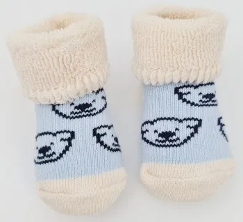 Söckchen von Sterntaler in hellblau, beige, dunkelblau mit Teddy