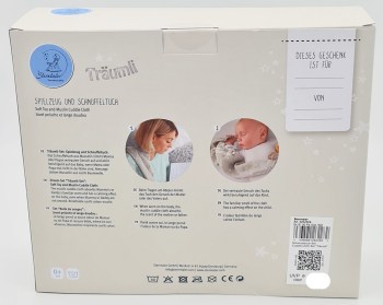 Rückseite vom Geschenkset Sterntaler Löwe Leo Träumli