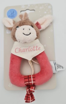 Greifling Sterntaler Emmily mit einem personalisiertem Halstuch mit Namen