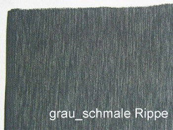 Platzdeckchen grau schmale Rippe