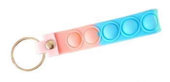 buntes Ploppband mit Schlüsselring