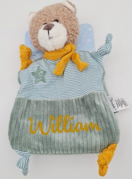 Sterntaler Schmusetuch Teddy Ben mit Namen in Wunschfarbe bestickt
