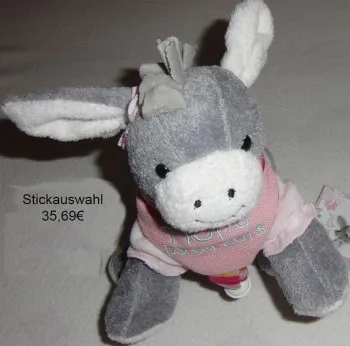 Spieluhr von Sterntaler Esel Emmi Girl mit Namen personalisiert auf Halstuch mit Gloekchen