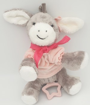 Spieluhr Esel Emmi Girl von Sterntaler mit rosa Shirt und Halstuch in pink Groesse M
