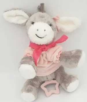 Spieluhr Esel Emmi Girl von Sterntaler mit rosa Shirt und Halstuch in pink Groesse M