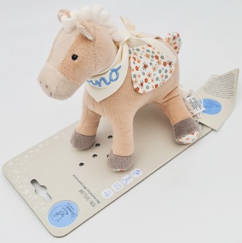 Pferd Spieluhr von Sterntaler mit der Melodie Schlaf Kindlein schlaf und mit einem personalisierten Halstuch