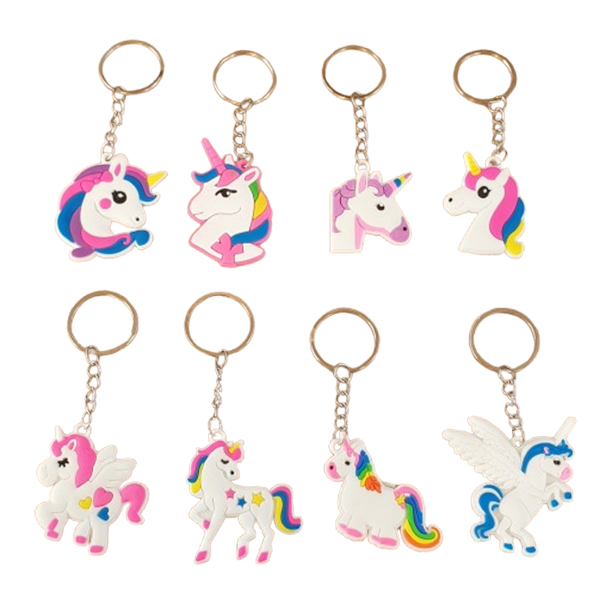Schlüsselanhänger Einhorn in verschiedenen Varianten