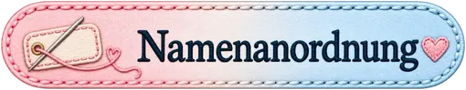Namenanordnung: - Bitte wählen
